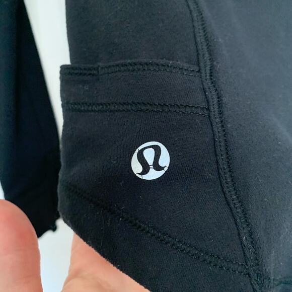 Lululemon Black Base Runner Half Zip Running Jacket Size 2 - Picture 9 of 10